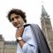 Justin Trudeau outside the Parliament